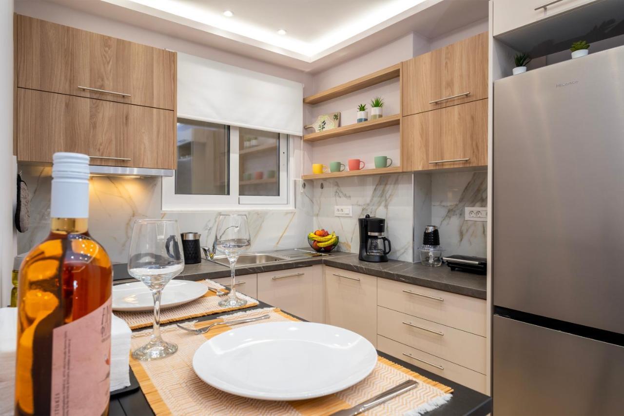 Urban Elegance, 3-Bedroom Flat In Heart Of Chania 干尼亞 外观 照片